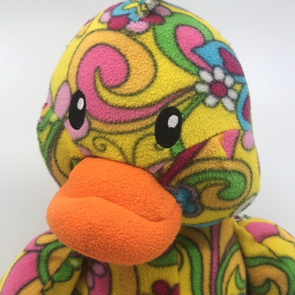 Plushalicious Paisley Colourful Sitting Duck 2011 Geoffrey Toys R Us - Picture 2 of 10